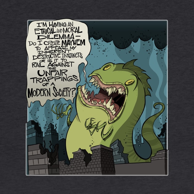 Existential Godzilla by westinchurch